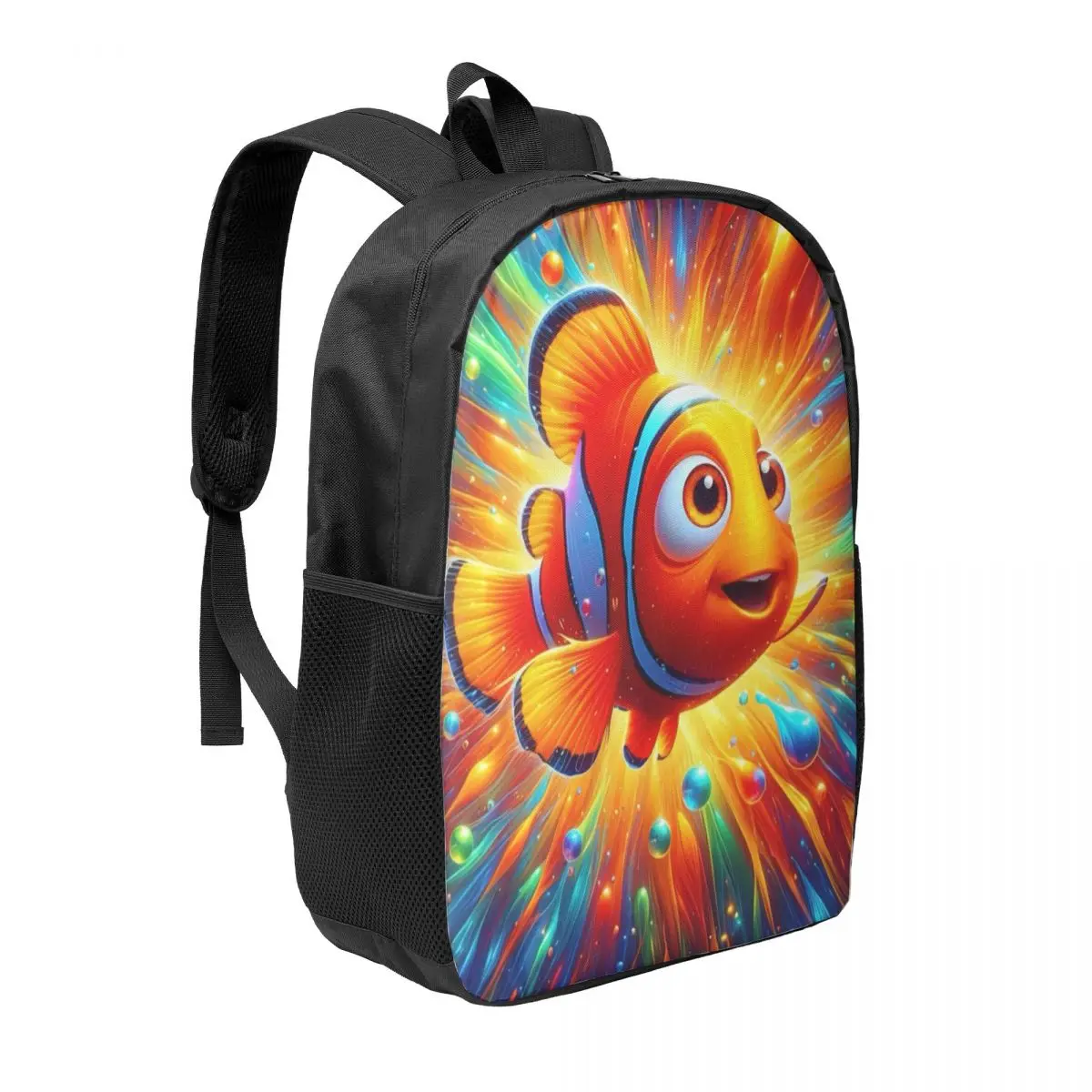 Custom Finding Nemo Backpack for Women Men Waterproof School College Cartoon Bag Printing Bookbag