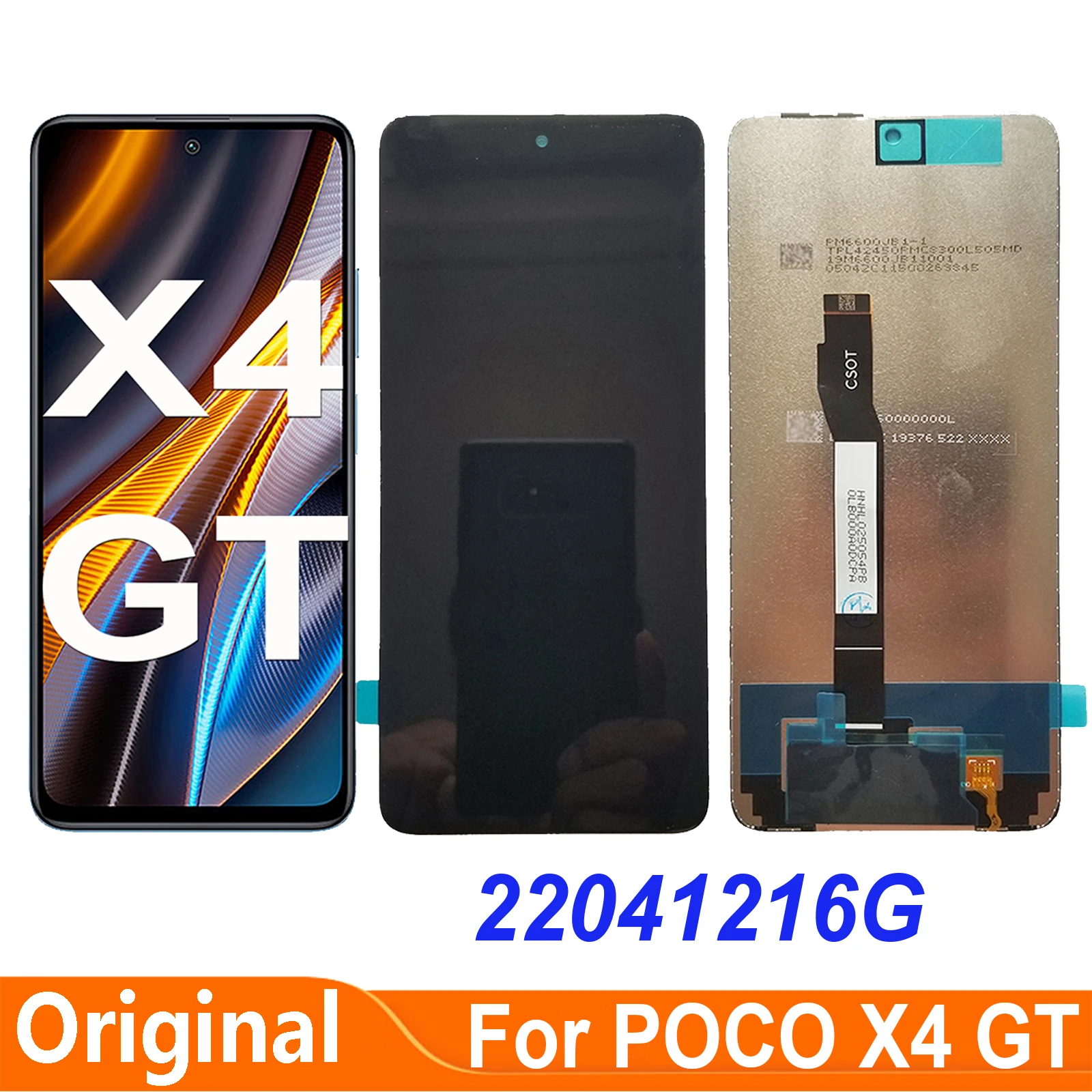 Dla Xiaomi POCO X4 GT 22041216G wyświetlacz LCD ekran dotykowy Digitizer montaż części do naprawy