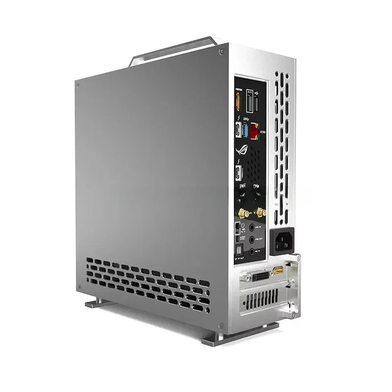 Lzmod 5 Liter A24-V5 2.0 Dual Slot Single Display 1U Netzteil Itx-Gehäuse mit Doppelfaser