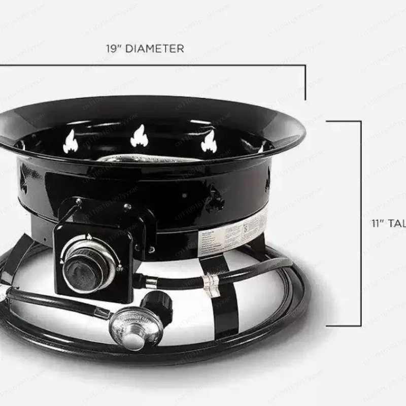 Portable smokeless bonfire, camping yard heater