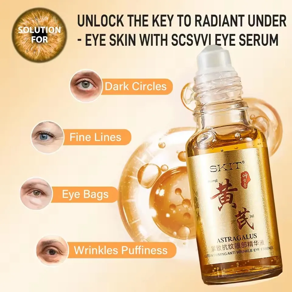 Chinese Astragalus Anti-Wrinkle Firming Eye Serum Anti Dark Circles Removal Eye Bags Moisturizing Eye Essence Eyes Skin Care
