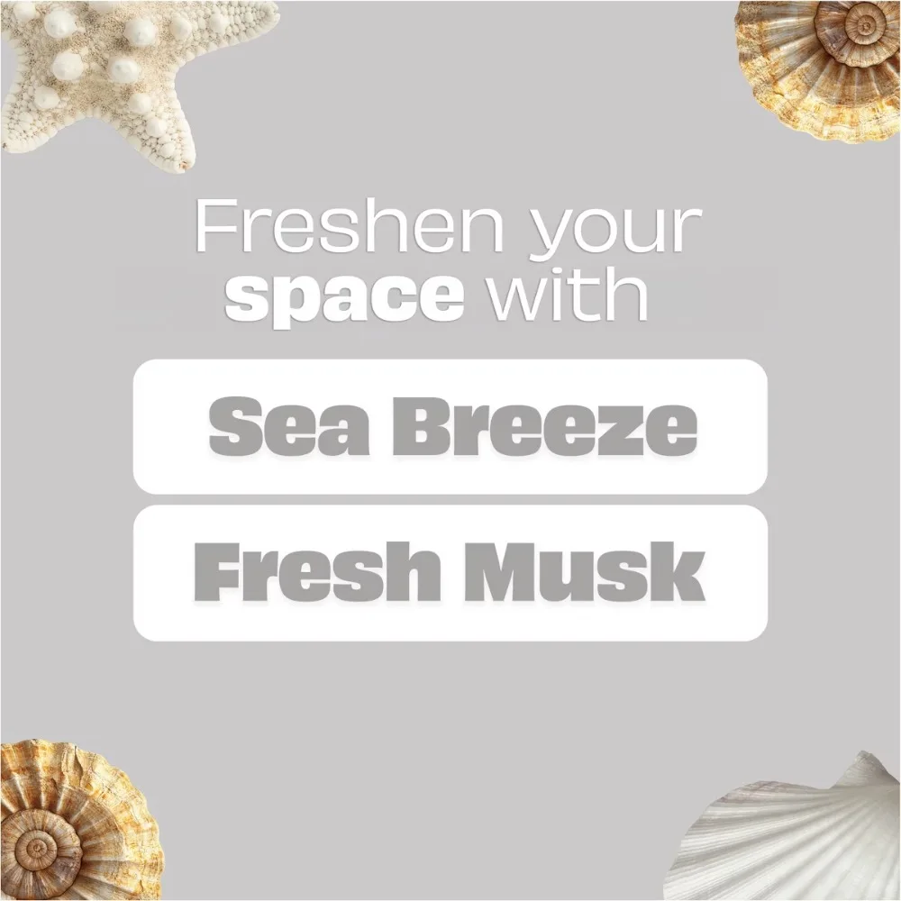 Small Room Freshener Starter Kit for Bathrooms & Small Spaces - Sea Waves - 0.25oz: Oil Non-Powered