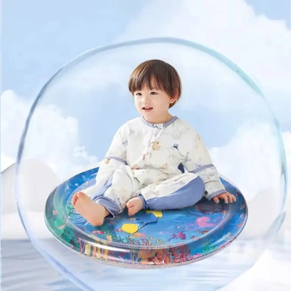 New 25.59 Inches Cat Play Mat Marine Organism Inflatable Water Playmat Cool Comfort Patted Pad