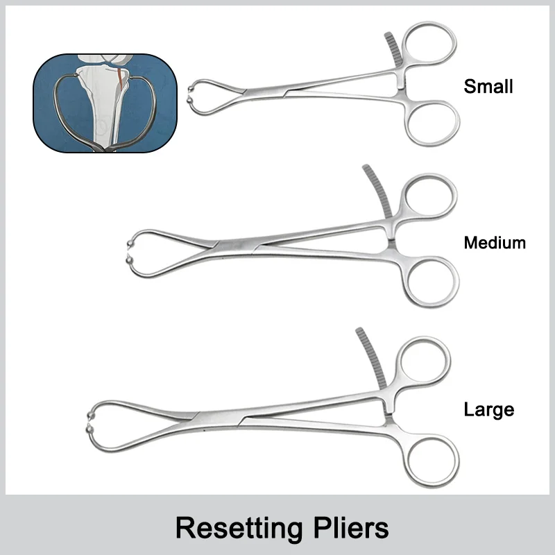 Pince orthopédique vétérinaire, pince de réduction avec têtes à billes, Instrument chirurgical orthopédique en acier inoxydable