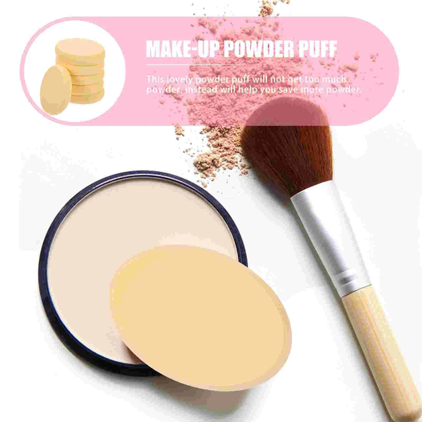 Éponges de maquillage de voyage, 6 pièces, hydrophile PolyVrFoundation, poudre compacte