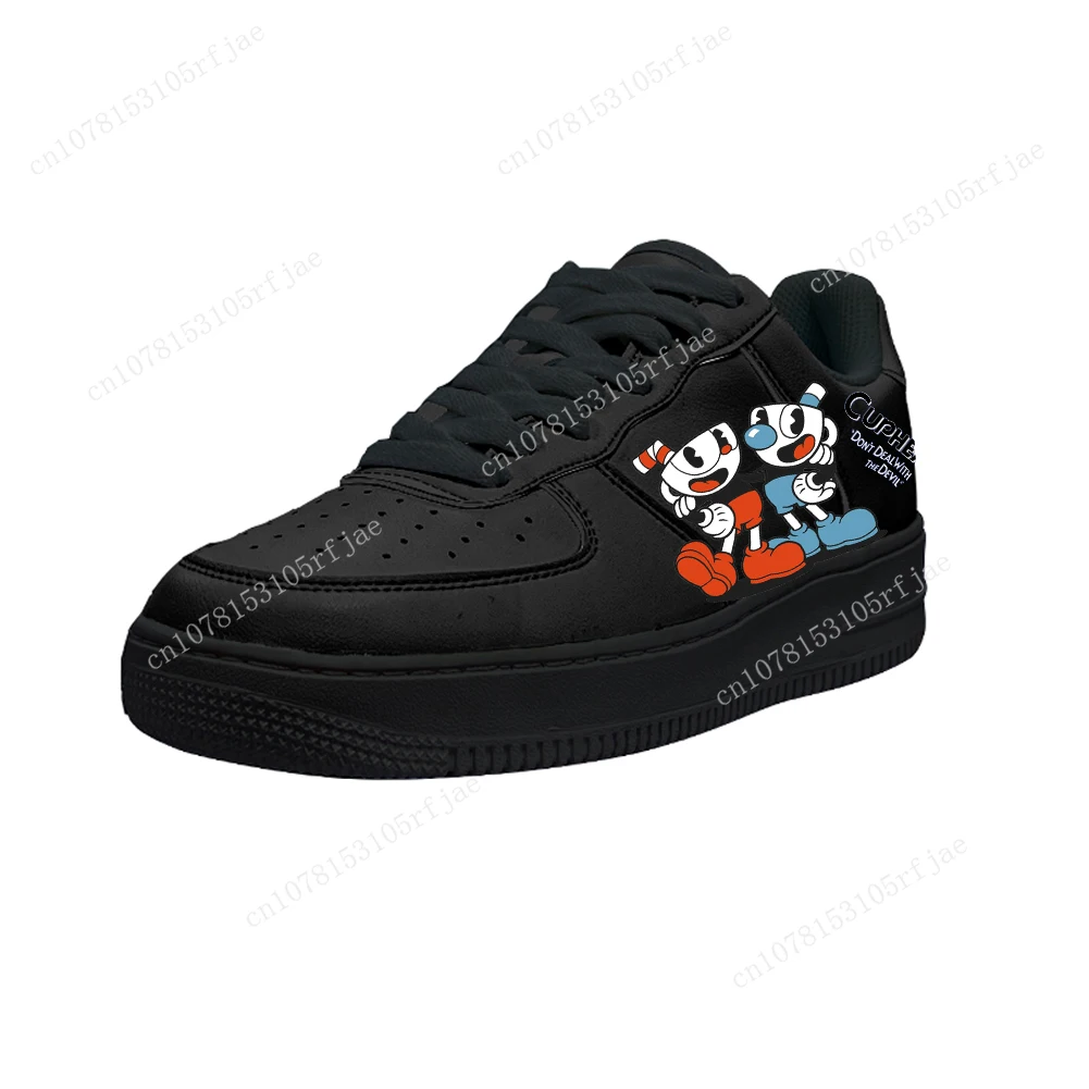 

Cupheads Shoes AF Basketball Mens Womens Teenager Cartoon High Quality Running Sports Flats Force Sneakers Custom Made Shoes