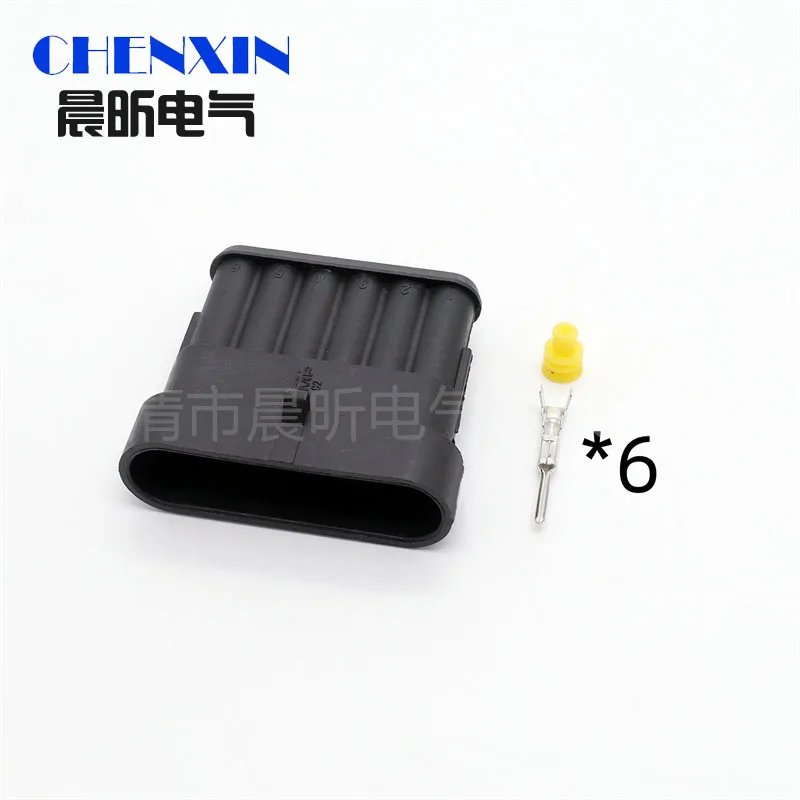 

Автомобильный аксессуар 6-контактный TE Tyco AMP Мужской Женский автоматический провод водонепроницаемый разъем Superseal 1,5 мм Серия Вилка 282090-1 282108-1