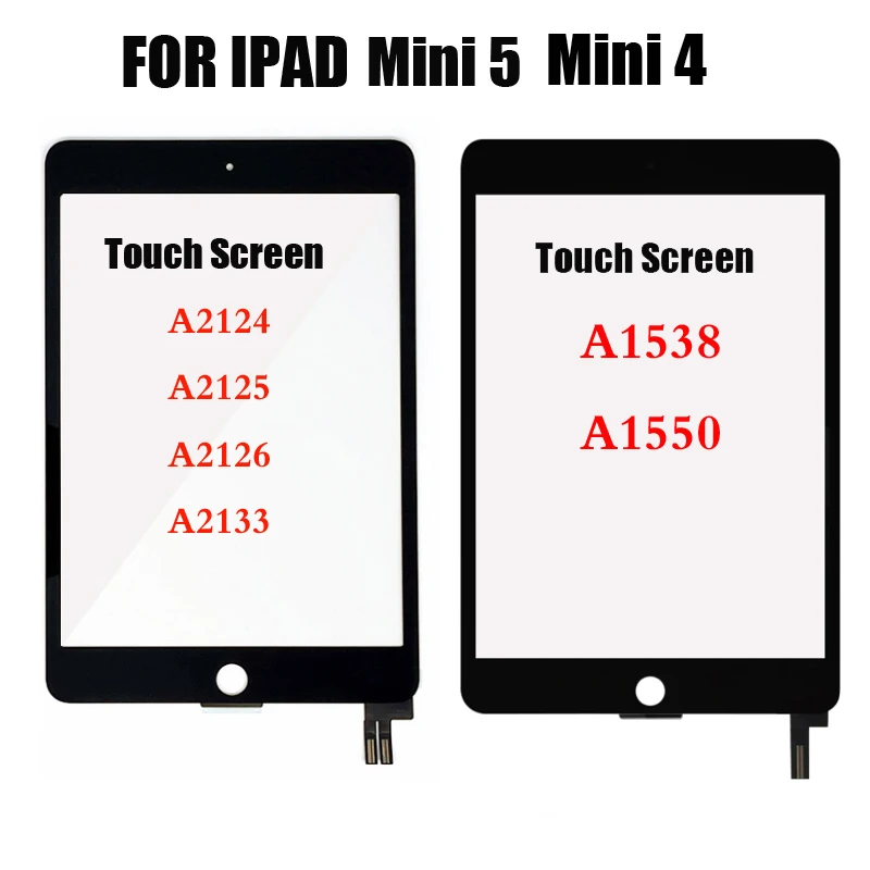 

Touch Screen For iPad Mini4 Mini5 A1538 A1550 A2124 A2126 A2133 MINI 4 5 Panel Digitizer Front Glass Replacement Parts