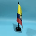 Black plastic pole