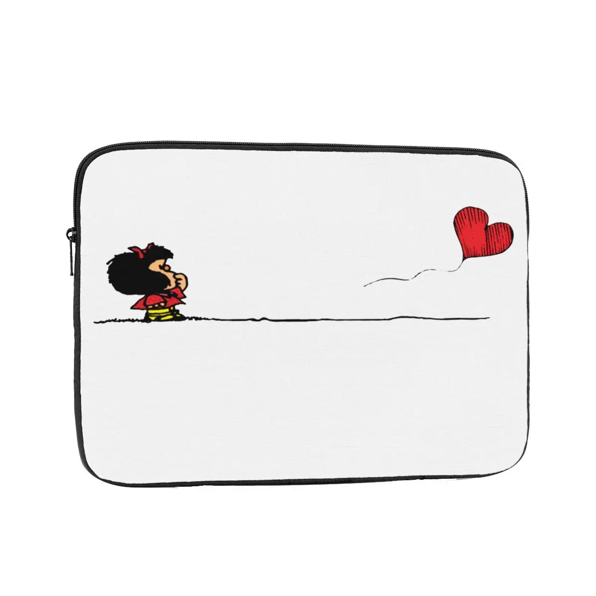 

Mafalda Heart Laptop Bag Sleeve 12" 13" 15" 17" Cartoon Notebook Bag Case Shockproof Case Bag for Men Women