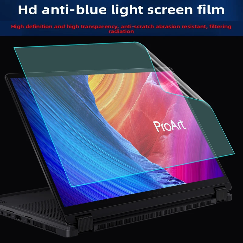 Untuk ASUS ProArt PX13 (HN7306) Film Keyboard Silikon Film Layar Laptop 13.3 Inci HD Film Pelindung Layar Sentuh Anti Biru
