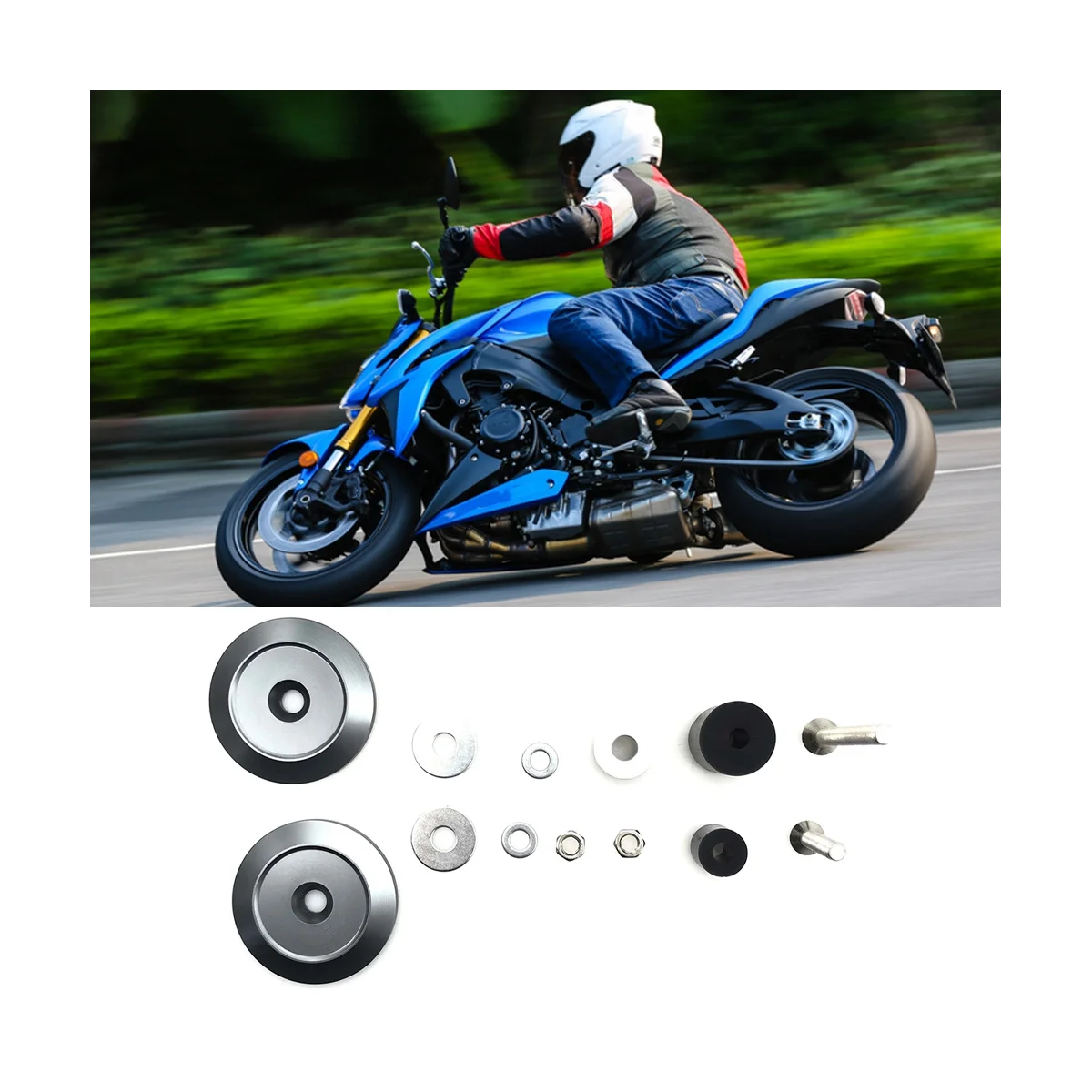 Frame Hole Cover Cap for SUZUKI GSX-S1000 2016-2020 GSX-S1000GT 2022 KATANA 2019-2022 Motorcycle Plug Cover