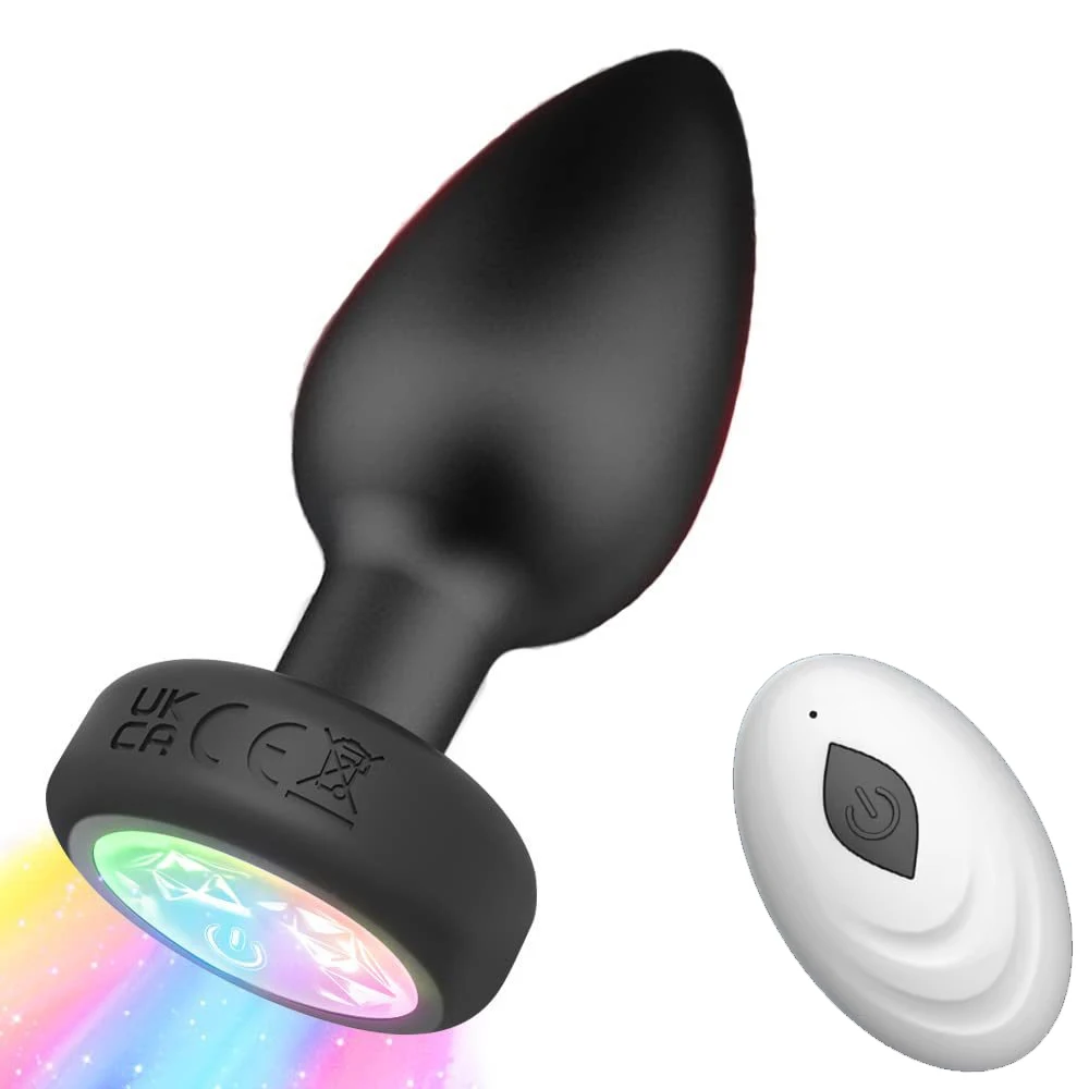 Wireless Control Anal Vibrator for Men Remote Powerful Butt Plug Gay Prostate Massager Female LED Vagin Stimulator Adult Sex Toy