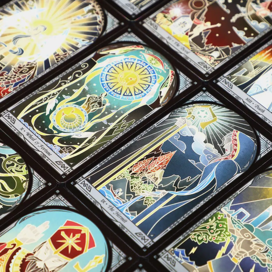 Złamane lustro Tarot Złamane lustro TarotWeite system wieży tarota książka karty taluo karty stołowe