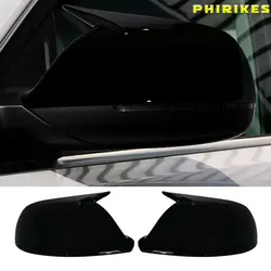Black for Audi Q5 8R Q7 4L SQ5 Side Mirror Cover Caps 2009 2012 2013 2014 2015 2016 Door Wing Rearview Replace Glossy Shell Case
