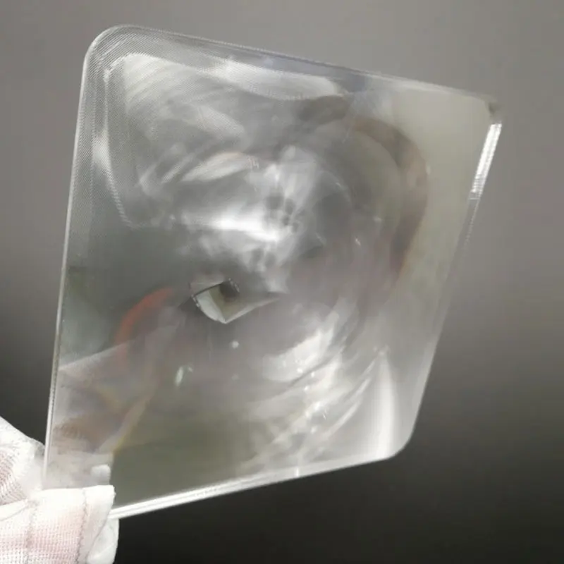 2pcs 104X104mm Optical PMMA Fresnel Lens Focal Length 50mm 55mm Solar Concentrator Magnifying HD LED optical acrylic lens