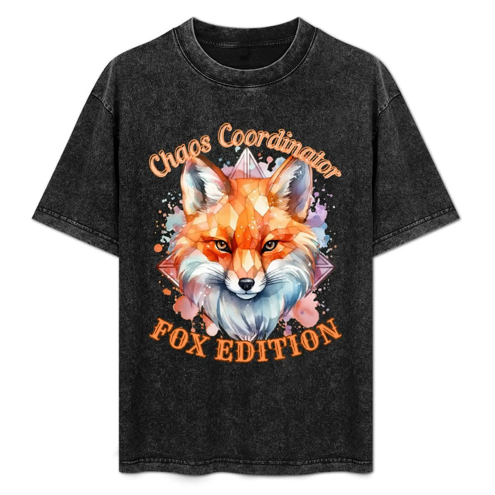 Chaos Coordinator, Fox Edition. fox portrait T-Shirt boys animal print sports fans anime tshirt summer tops T-shirt men