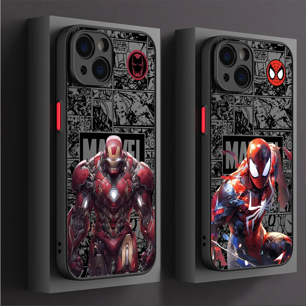 Phone Case for Samsung Galaxy A50 A70 A31 A71 A21s Note 20 Ultra A51 A12 Note 10 Plus Note 9 8 Marvel SpiderMan IronMan Cover