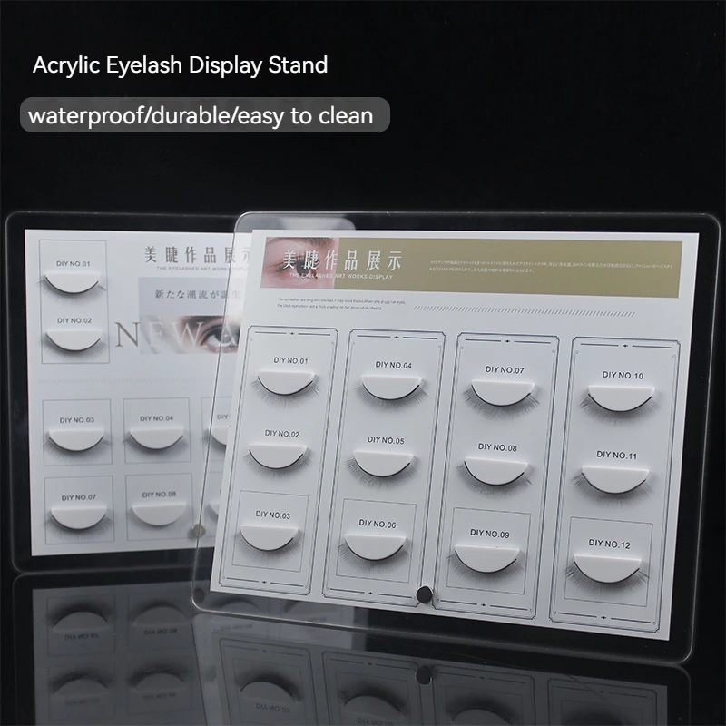 Présentoir de faux cils en acrylique T1, outils de maquillage pour salon de beauté