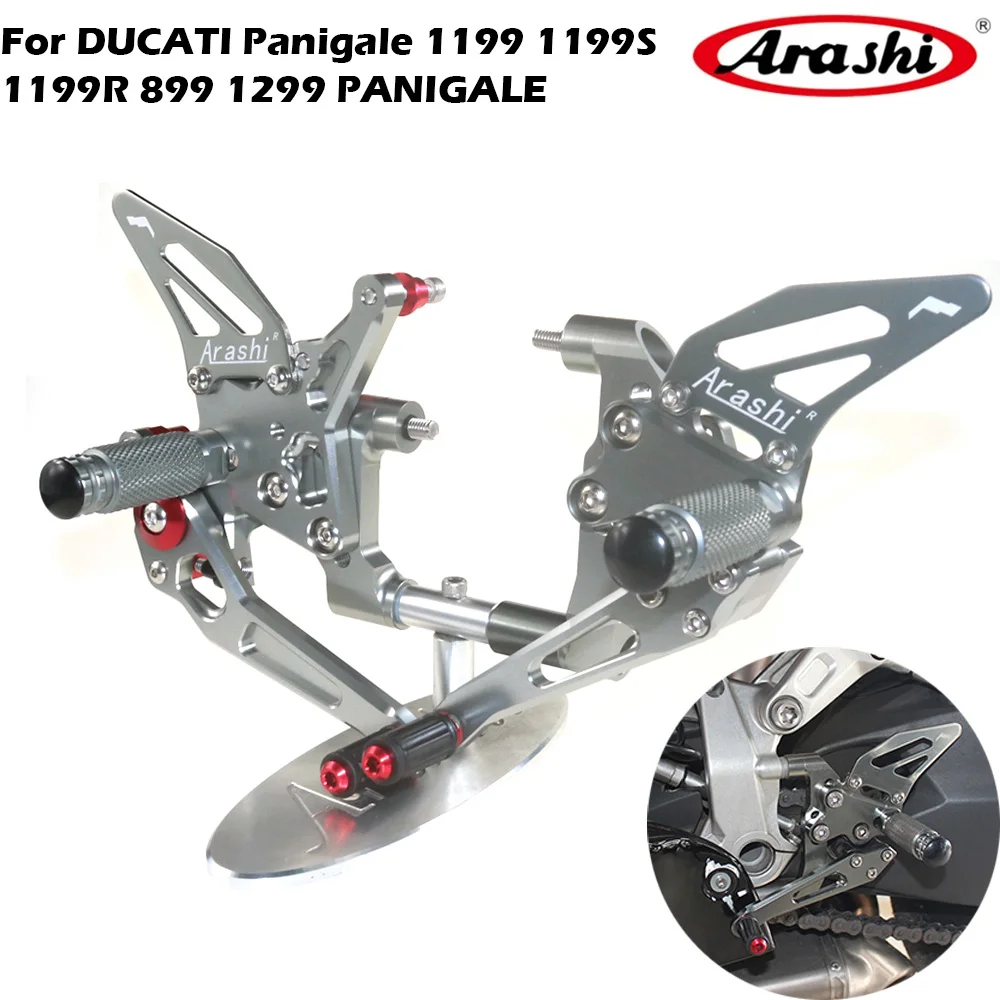 

Motorcycle footrest footpeg pedal foot peg Rearset Rear Set foot rest For DUCATI Panigale 1199 1199S 1199R 899 1299 PANIGALE