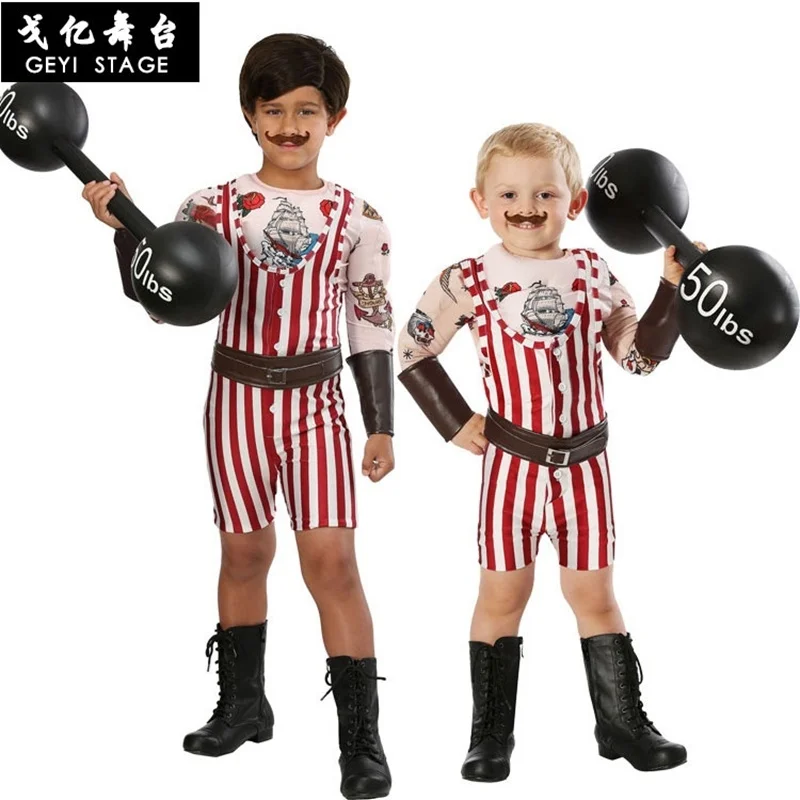 Anime Outfit travestimento Weightlifter Kids Costume Suit Cosplay costumi di Halloween Set Fancy For children Party Clothing