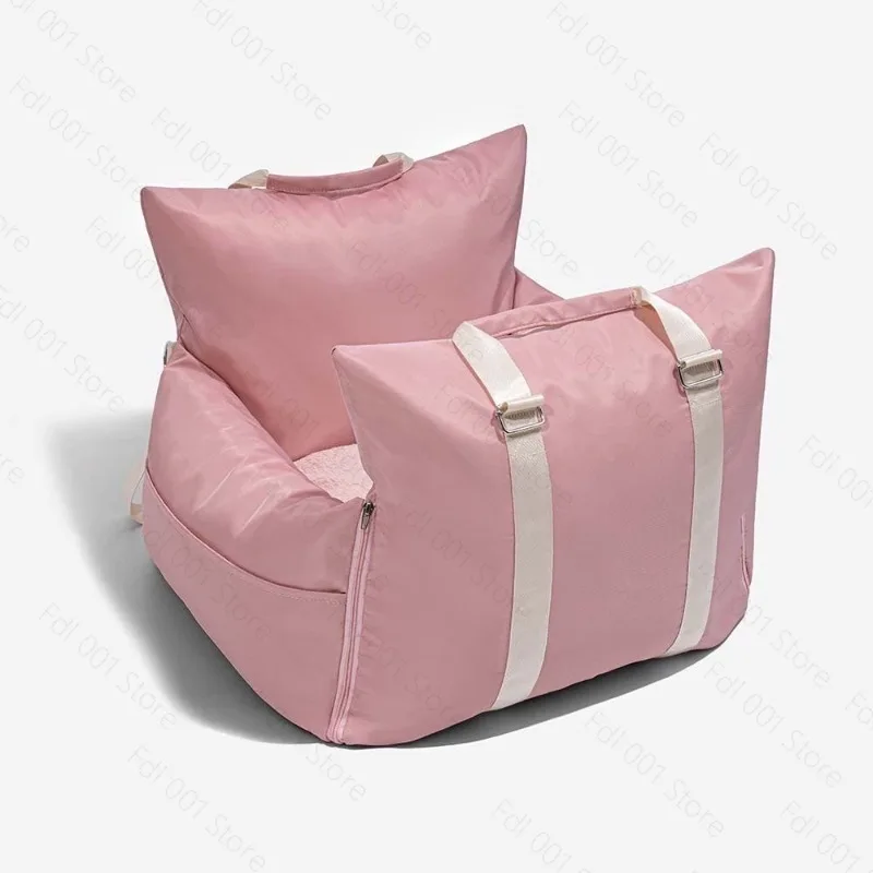 Dual Purpose Pet Travel Bag Waterproof Non Slip Dog Car Seat Removable Handbag Portable Pet Kennel
