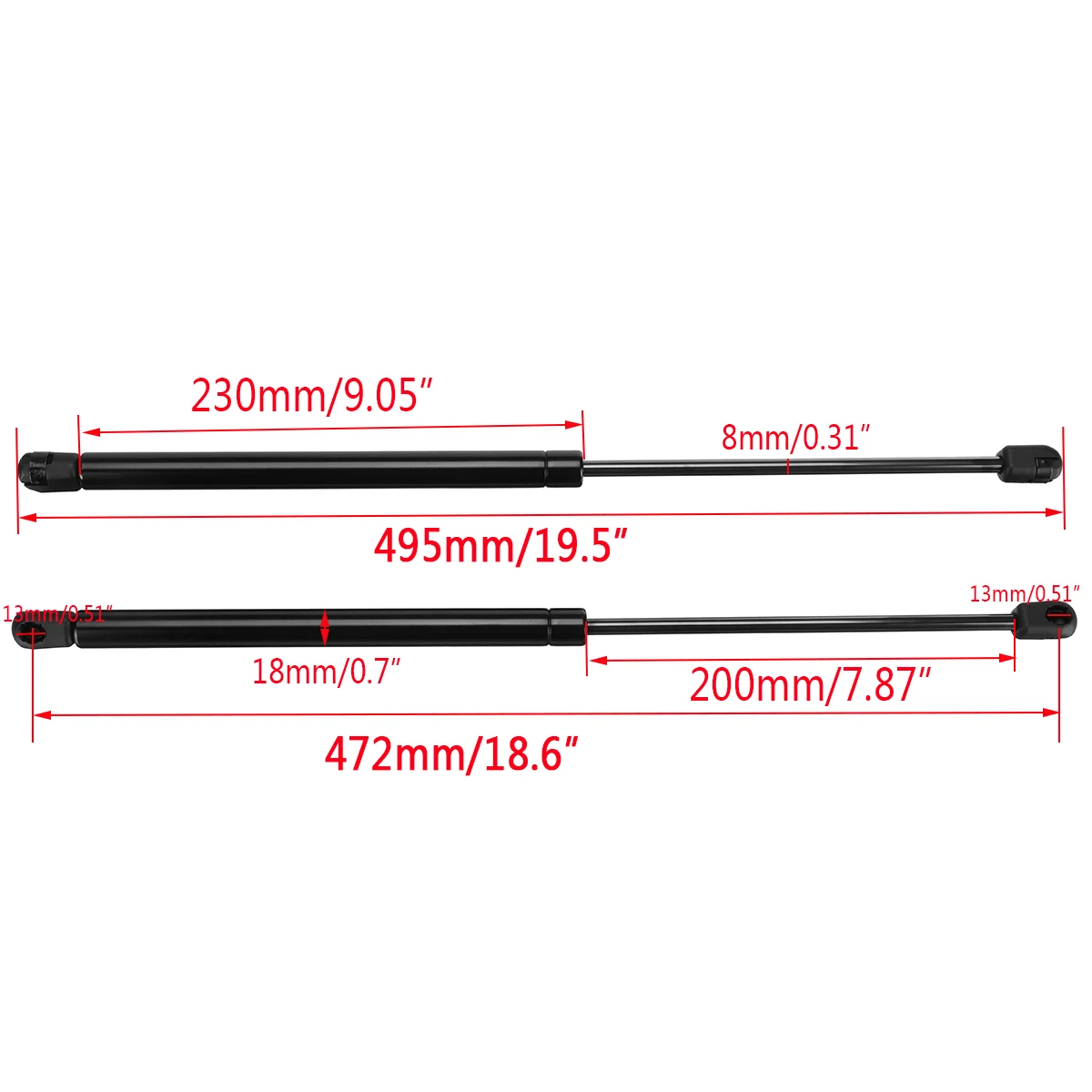 1Pair Rear Trunk Tailgate Boot Damper Lift Support Struts Gas Spring Struts Prop For Suzuki SX4 S-cross 81850-61M01 2013-2019