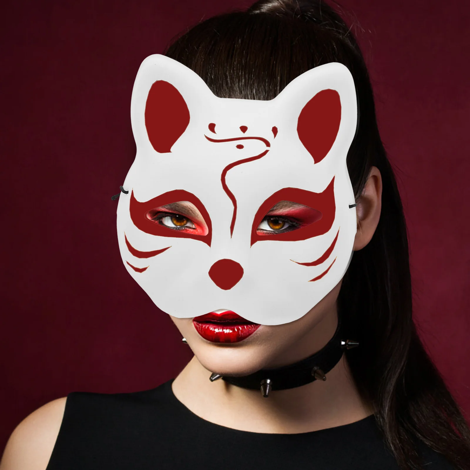 

1 Set Create Your Own Mask Diy Unfinished Blank Mask Paintable Plastic Mask Prop Blank Fox Mask Carnival Mask Prop Halloween Mas