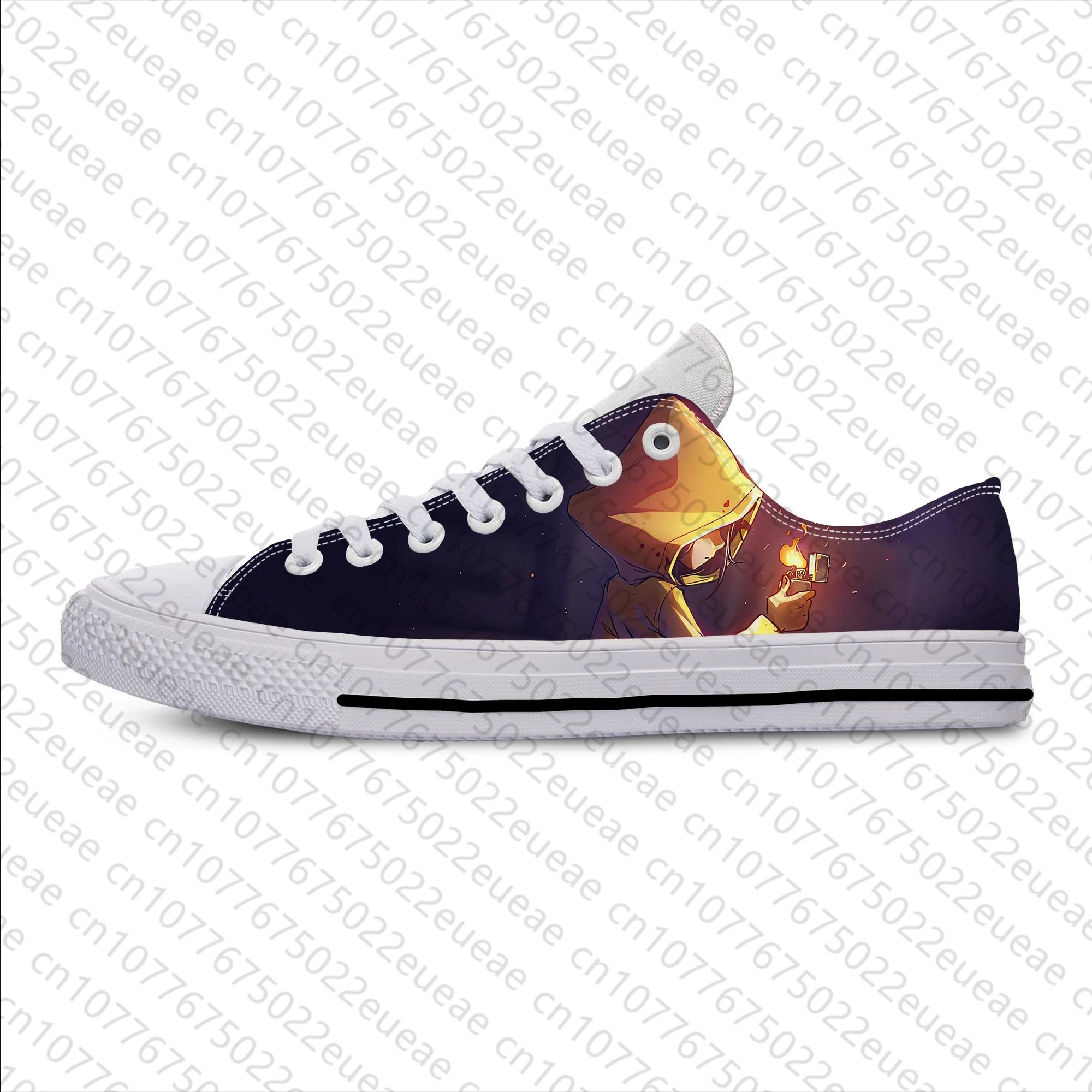 Anime Cartoon Manga Comic Game Little Nightmares Casual Cloth Shoes Low Top Lightweight Breathable 3D Print Men Women Sneakers