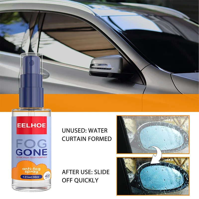 30/60ML Glass Anti Fog Spray Agent Dive Effective Car Windshield Nano Coating Anti-fogging Glasses Lens Anti-fogging Agent