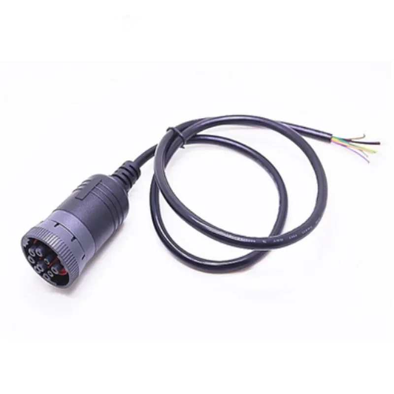 1Pcs 6 Pin J1708 or 9 Pin J1939 to 16 Pin OBD2 OBDII Adapter Cable Open Cable Heavy Duty Truck Car Accessories