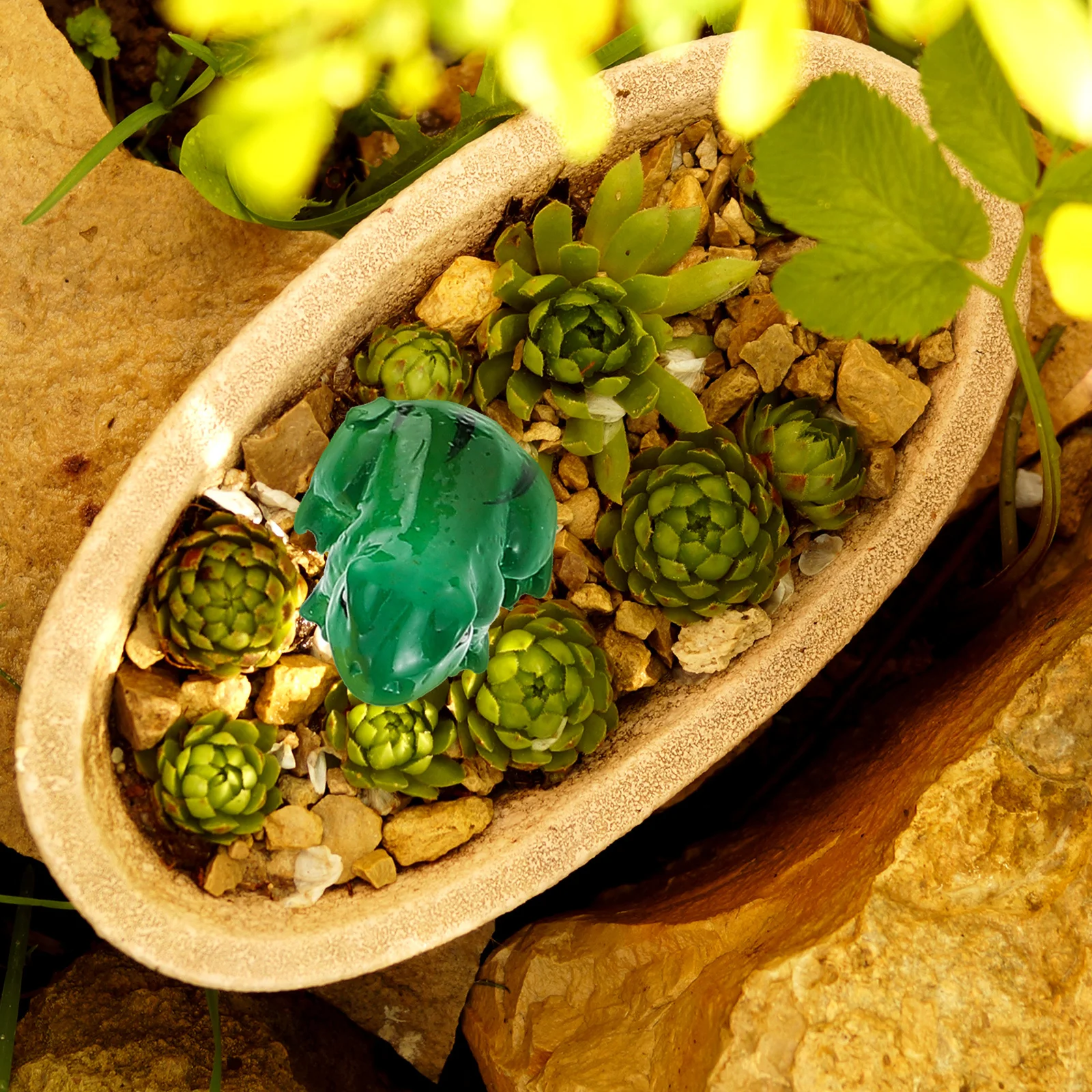 

Frog Resin Ornament 1Set Aquarium Decor Realistic Lotus-Leaf Adornment Fish Tank Landscaping Decoration Natural Atmosphere Safe