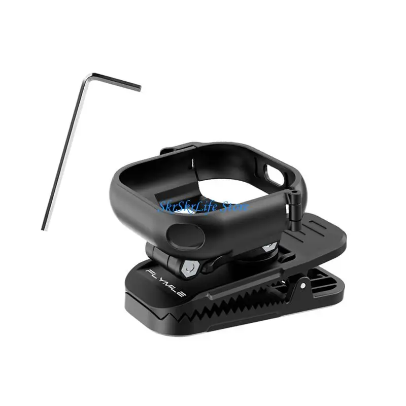 E65E Quick Attach Camera Holder with Frame, Adjustable Joint and Fabric Clamp for Daily Video and Commuting Wearable Use