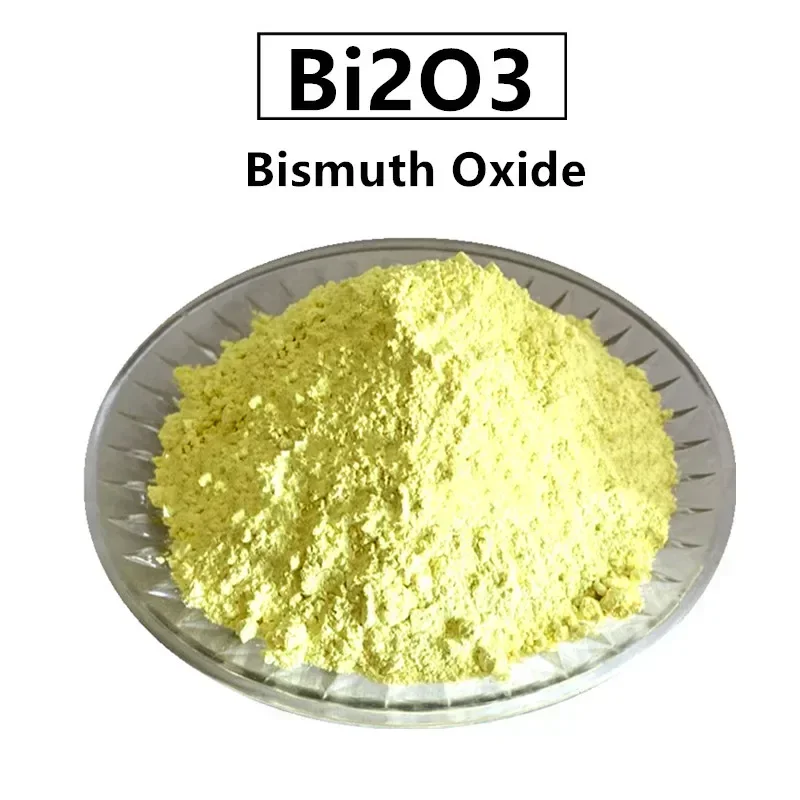 Bi2o3 High Purity Powder 99.9% Bismuth Oxide For R&d Ultrafine Powders About 1 Meter