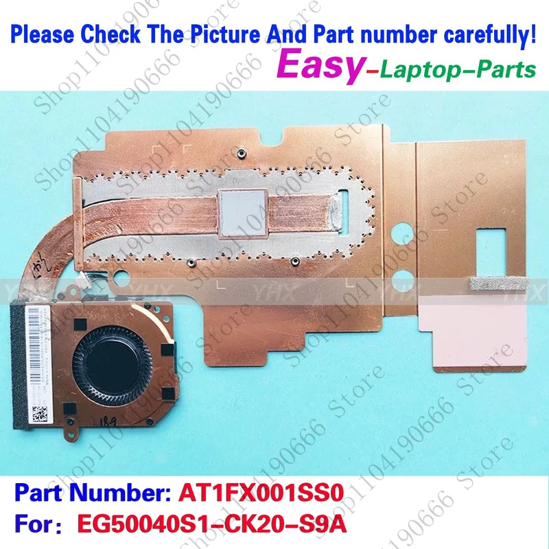 

bd New For LENOVO EG50040S1-CK20-S9A COOLING FAN HEATSINK AT1FX001SS0.