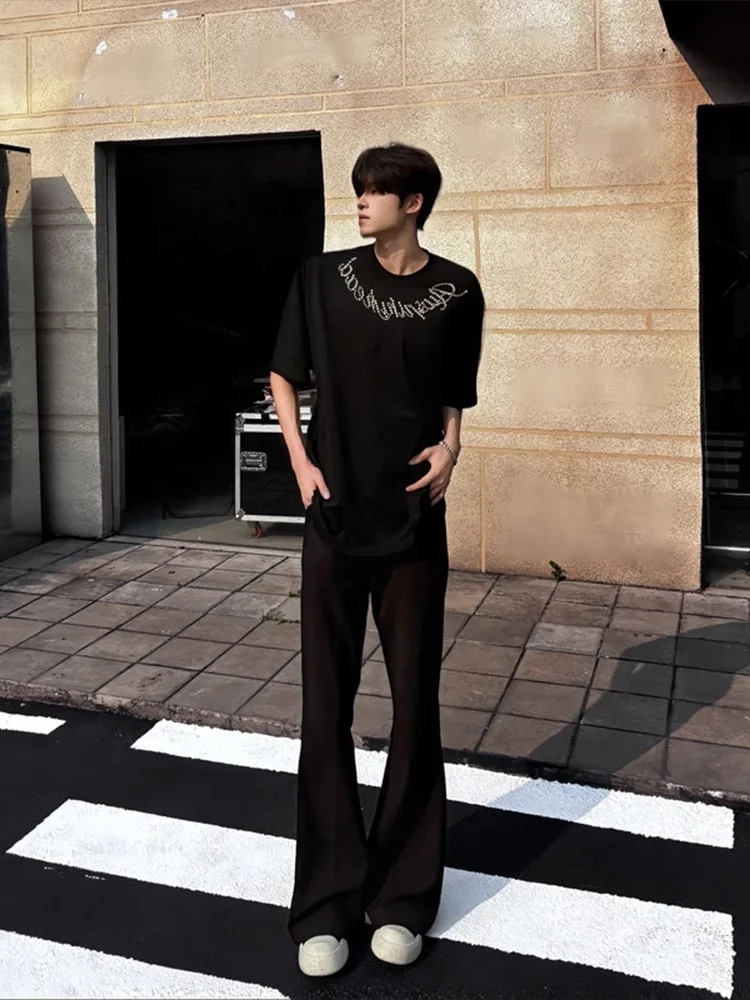 กางเกงขายาวทรงตรงผ้าบางสำหรับฤดูร้อน Cleanfit Bla รุ่น Extended Length Bell Bot สไตล์ลำลองแนวสตรีทแฟชั่นสำหรับผู้ชายร่างสูง