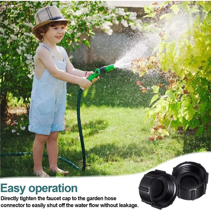 ABMH-Garden Hose Caps(16 Pcs), 3/4 Inch GHT Sprinkler Cap, Includes 16 Gaskets, Female Thread Fittings For Yard Hose Spigot