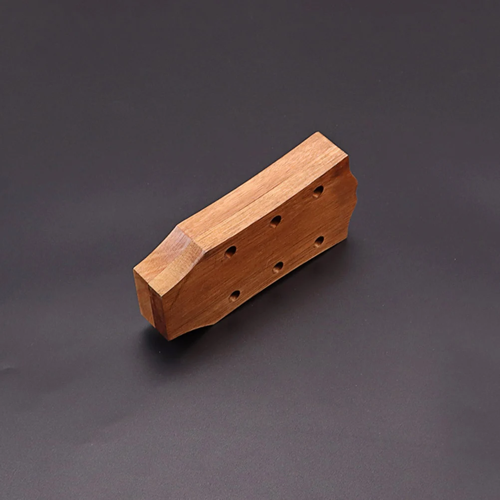 

Wooden Guitar Smooth Polished Easy Open Close Storage Organizer Plectrum Case Picks Carrying Light Brown Protect