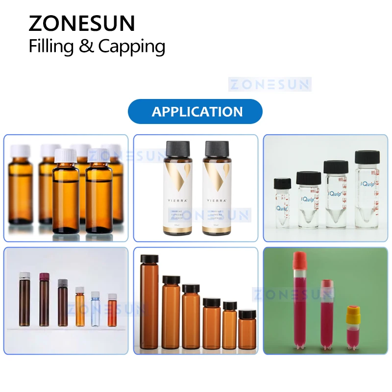 ZONESUN Automatic Vial Filling and Capping Machine Ampoule Bottles Oral Solutions Packaging Equipment ZS-AFC16P