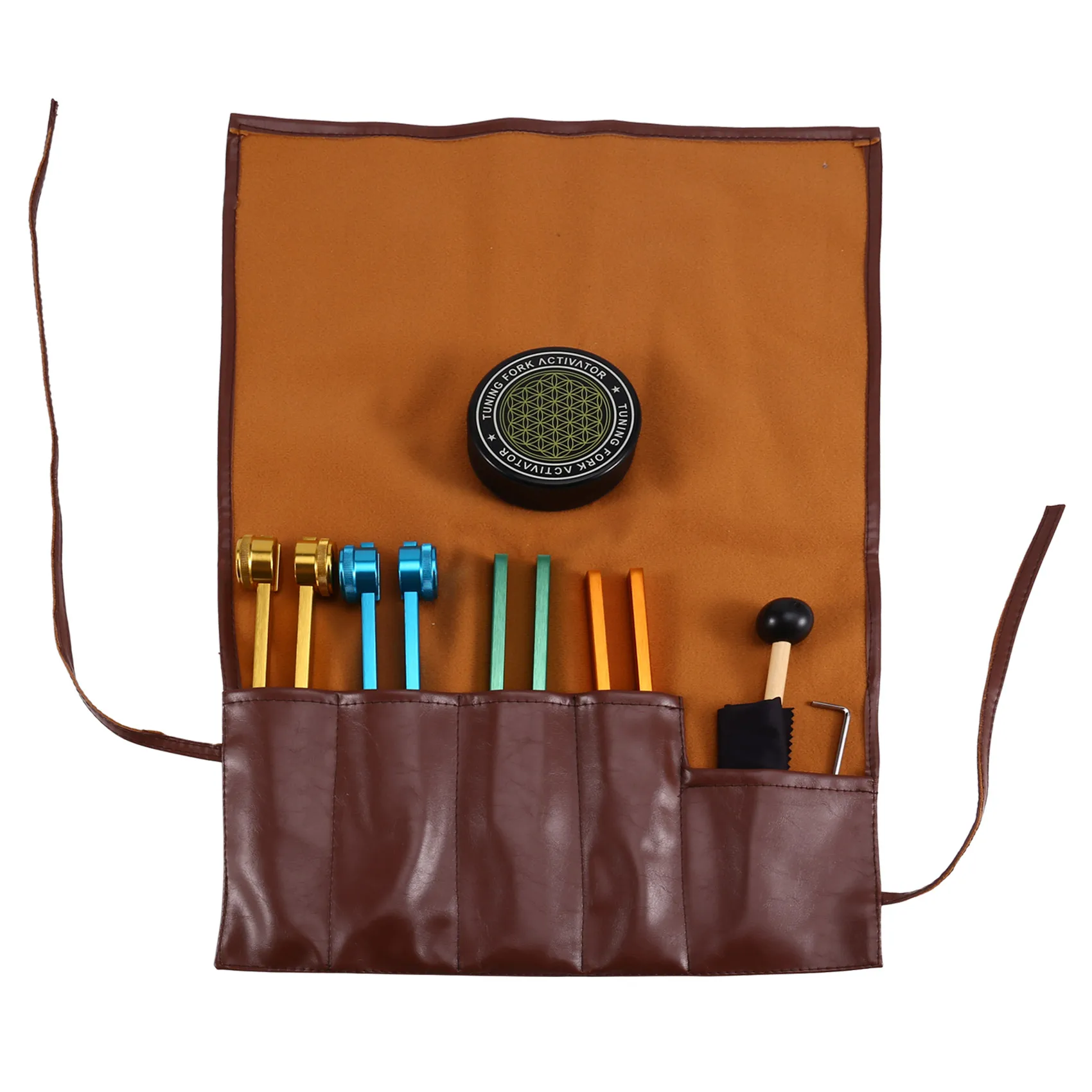 

ABXI For Healing,Tuning Fork Set-128Hz 136.1Hz 256Hz 384Hz& Activator For Sound Therapy