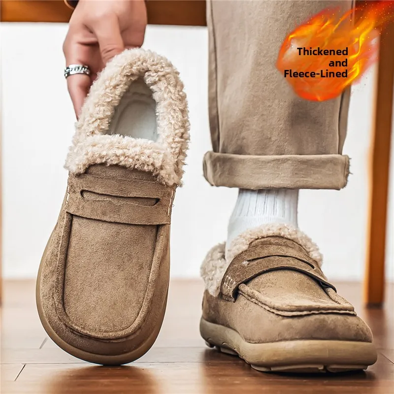 bottes-d'hiver-epaisses-doublees-polaire-pour-hommes-style-bken-en-cuir-et-fourrure-integree-chaussures-en-coton-chaudes-et-resistantes-au-froid-type-mules