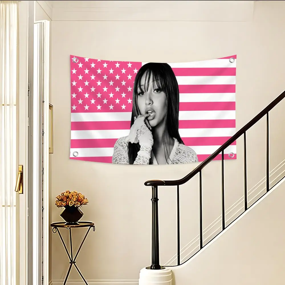 P-pink P-Pantheress Singer Fashion Flags Flags Custom Camping Outdoor Garden Room Decor Backdrops Wall Art Family Gifts