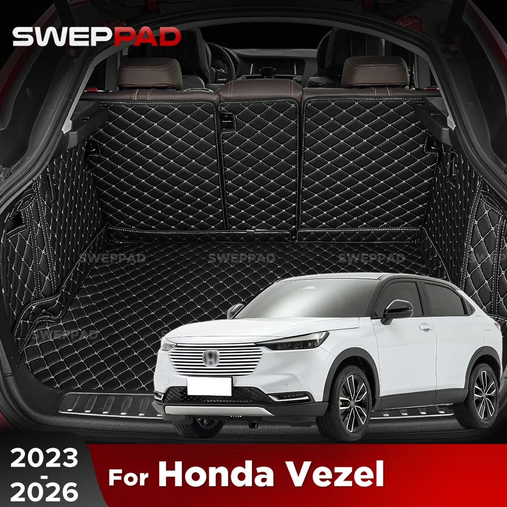 Cargo Liner For Honda Vezel 2023-2026 25 24 Car Trunk Mats Carpet With Backrest Protectors Cargo Mats Accessories Waterproof