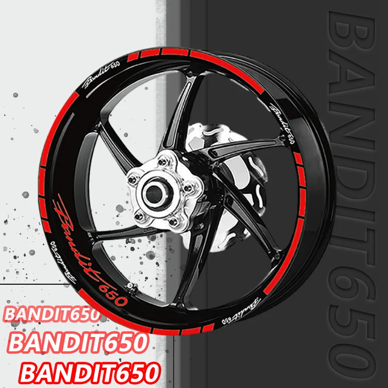 Front Rear Tire Universal Stickers For Bandit650 Bandit1250 Motorcycle Wheel Reflective Stripe Sticker Waterproof Rim Tire Decal