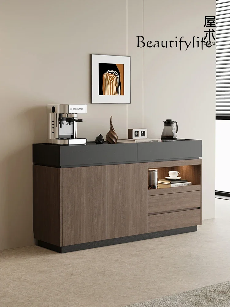 

Solid wood dining side cabinet Italian minimalist living room porch partition locker household kitchen locker