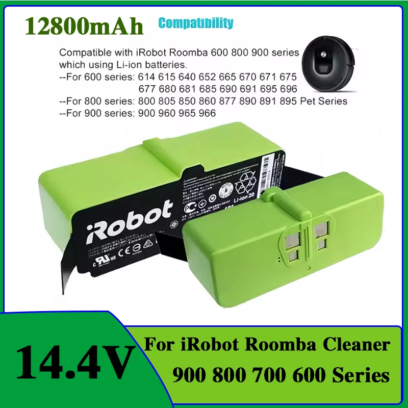 14.4V Robot Vacuum Cleaner Battery for iRobot Roomba 700 800 900 Series 960 895 890 860 695 680 690 675 640 614 Sweeper battery