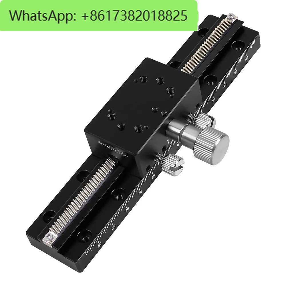 glissiere-a-fente-en-queue-d'aronde-axe-x-cremaillere-et-pignon-de-haute-precision-plate-forme-de-reglage-optique-xdtls80-100-150-200