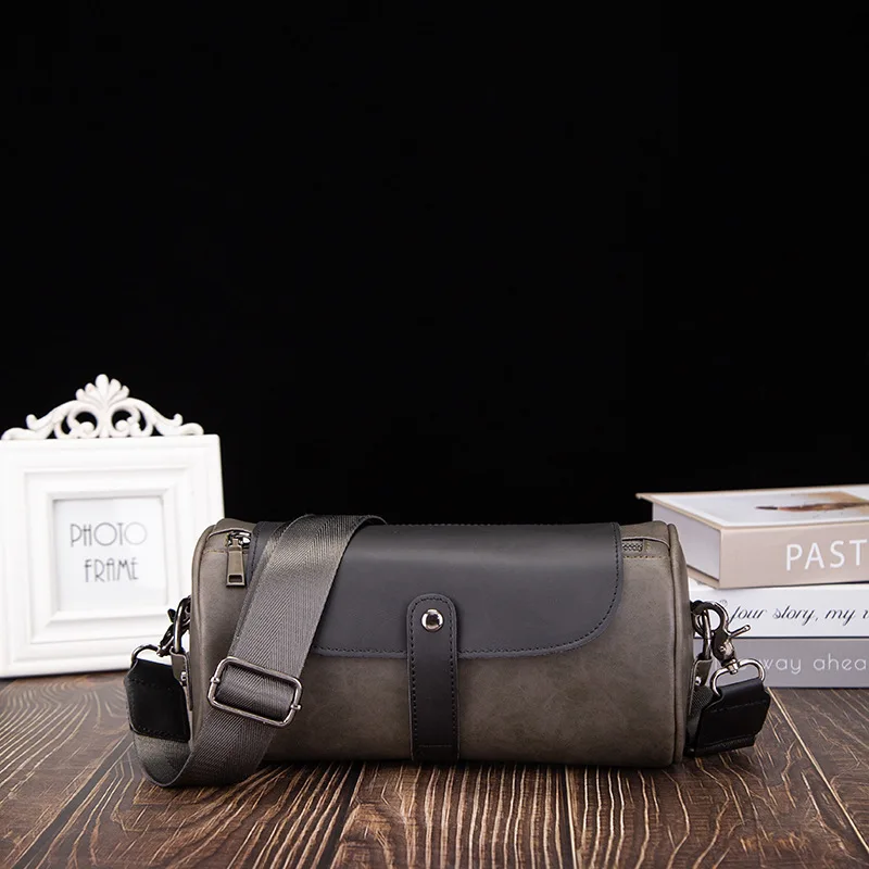 New Fashion Bucket Bag For Men Women Leather Shoulder Crossbody Bag Phone Pack Travel Causal Handbag Wallet bolsos de hombro