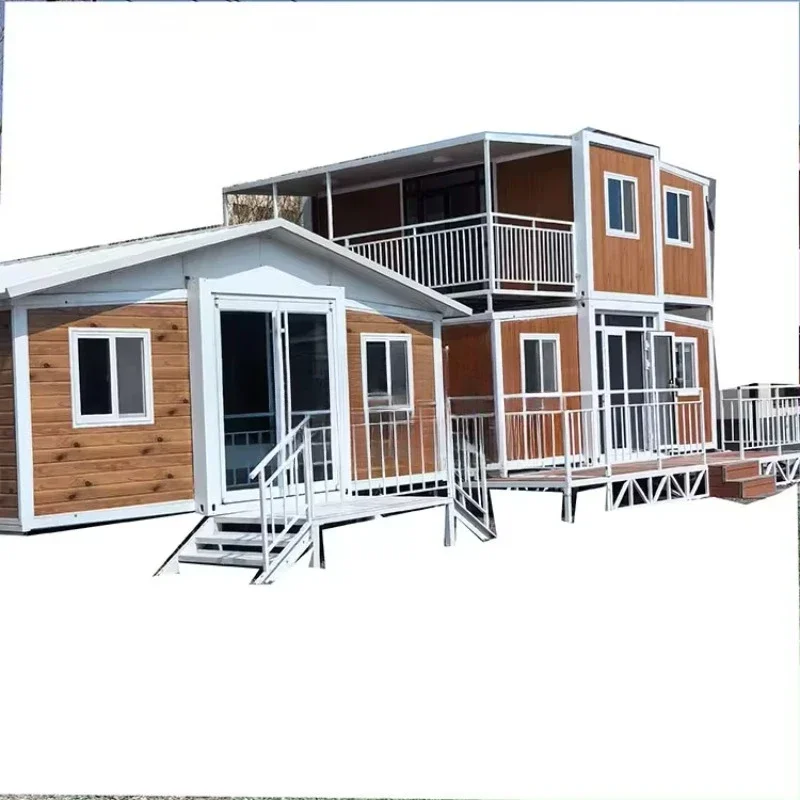 Prefab Expandable Container Home Portable Tiny House Foldable Living Room with Steel and Sandwich Panel Material