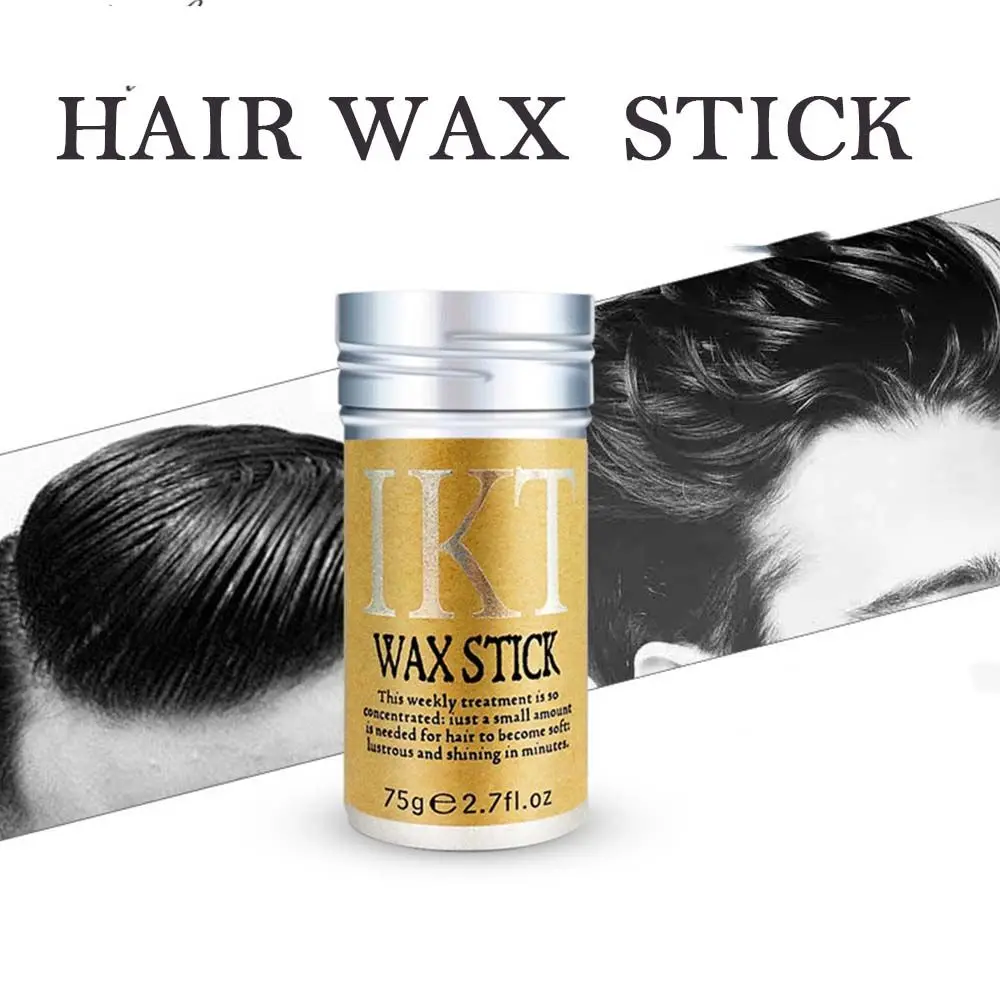 75g Broken Hair Artifact Hair Wax Stick Gel Portable Styling Hair Frizz Fixed Fluffy Child Men and Women Styling Hair Wax Stick